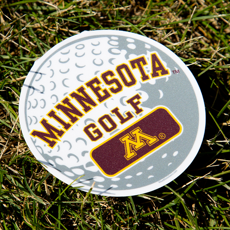Minnesota Golf Blue 84 college stickers.